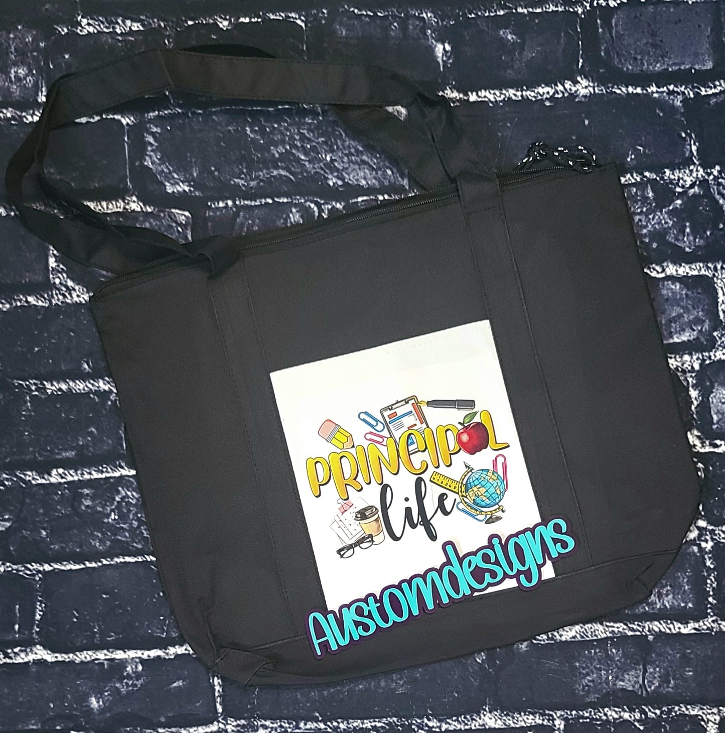 'Principal Life' Zippered Tote