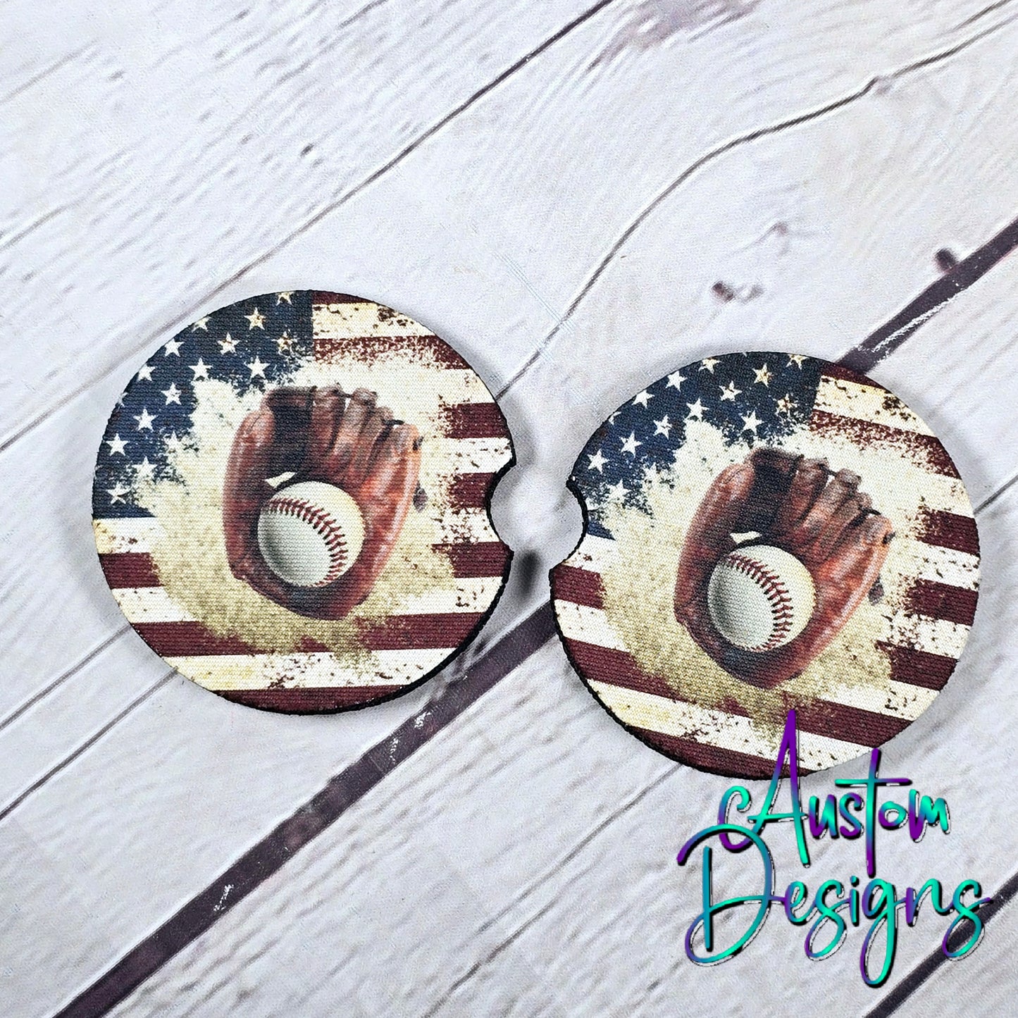 Coaster Set All American Baseball