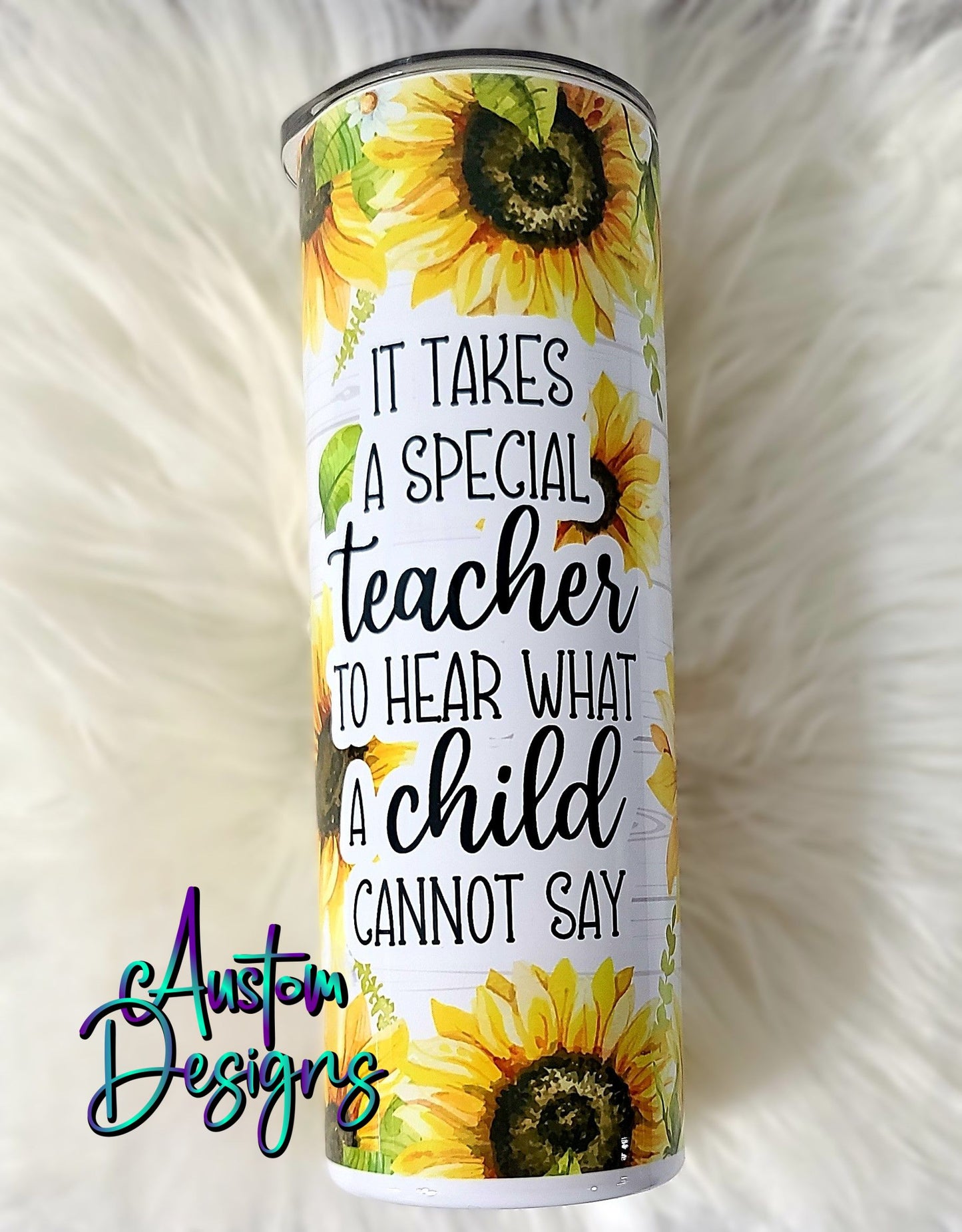 Teacher Sunflower Tumbler