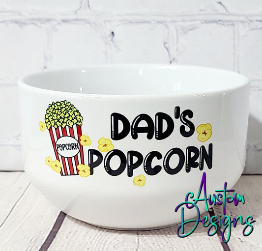 Dad's Popcorn Bowl