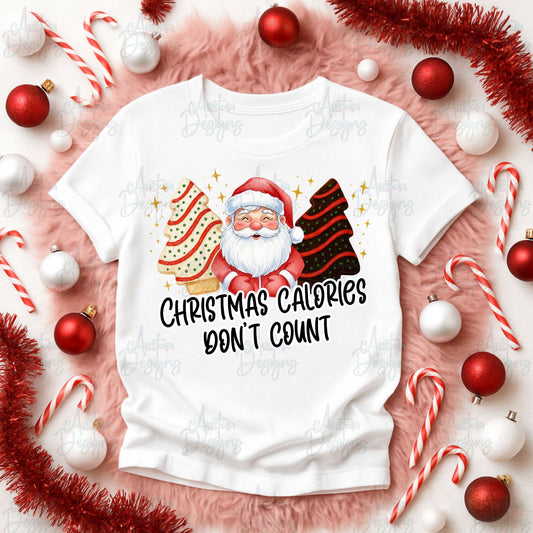 Christmas Calories Don't Count Digital Design