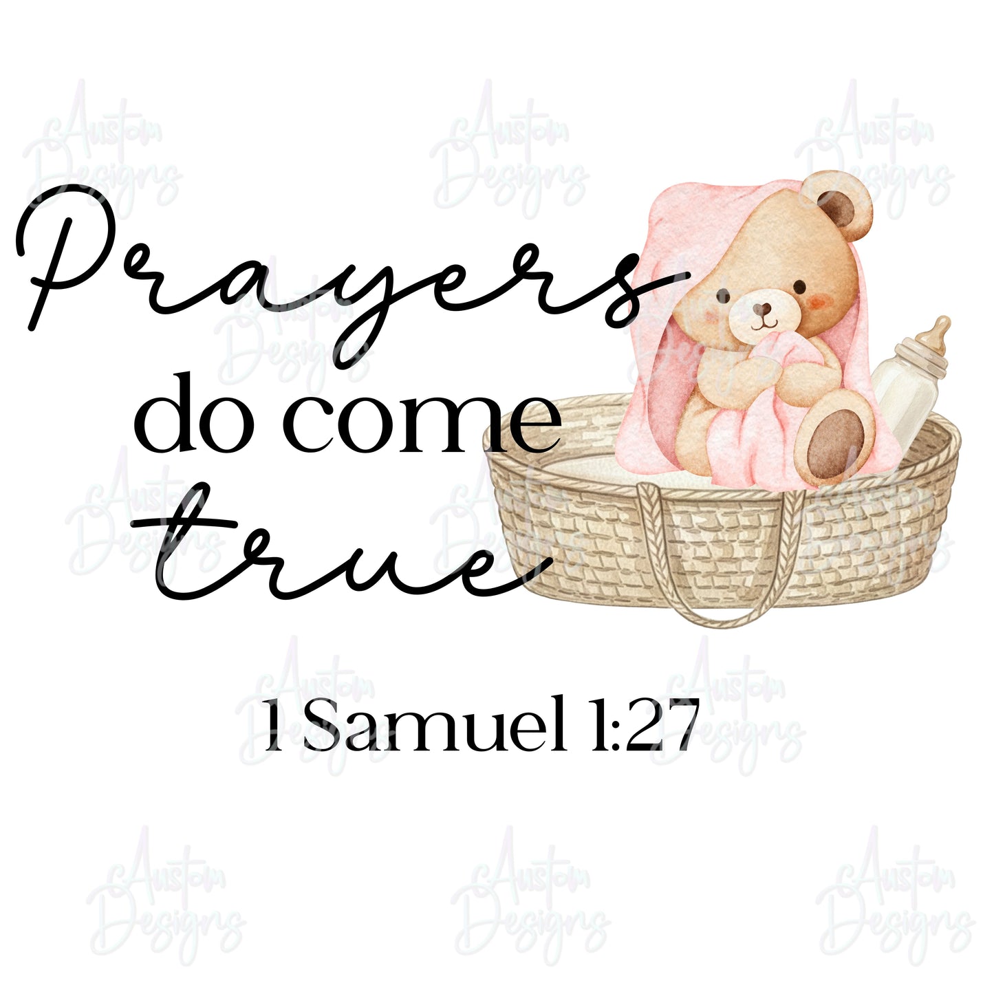 Prayers Do Come True Girl Bear Digital Download