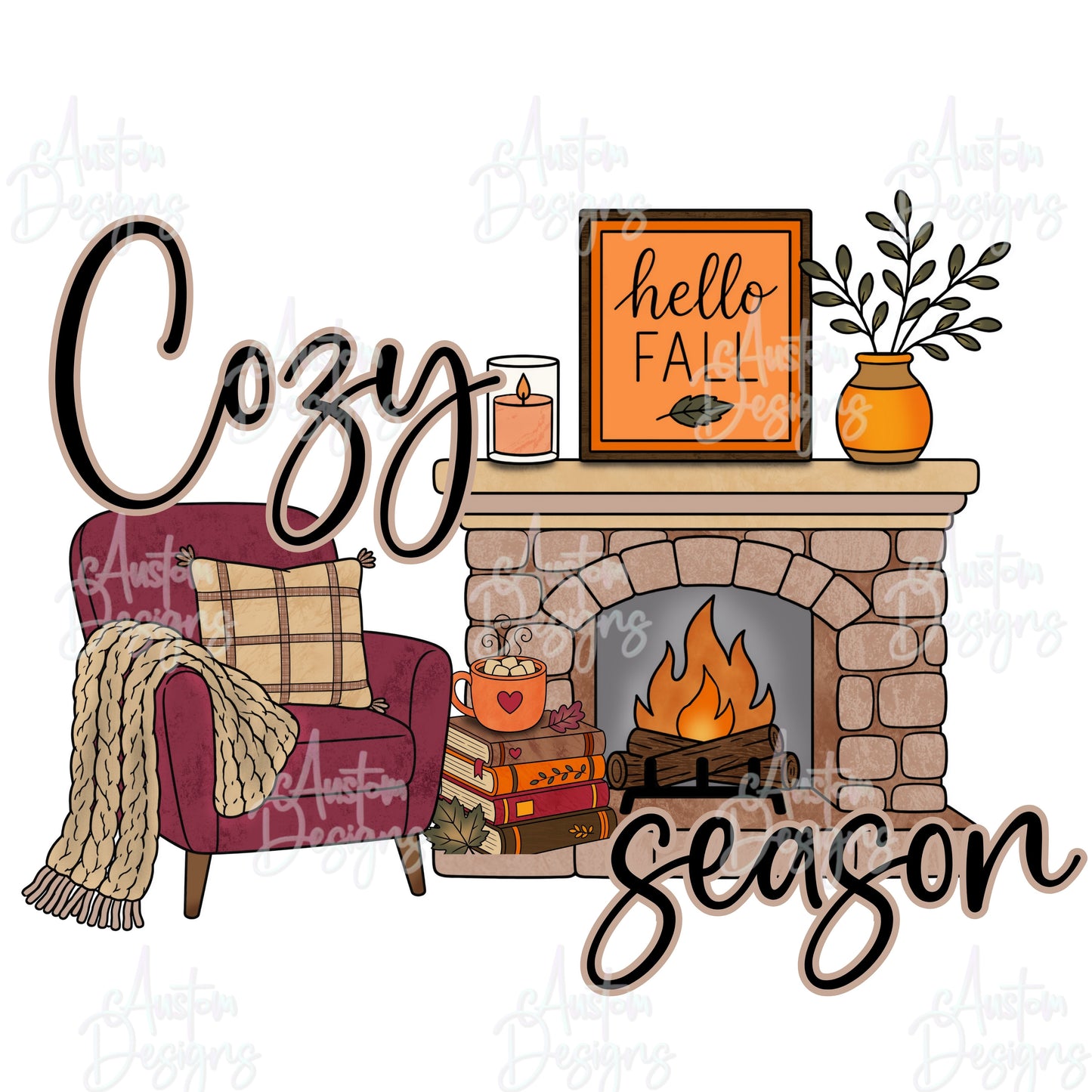 Cozy Season Vibe Digital Design