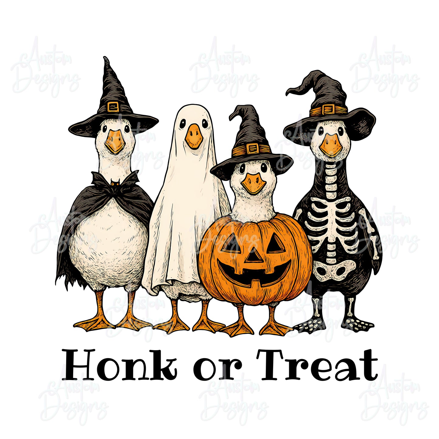 Honk or Treat Digital Design