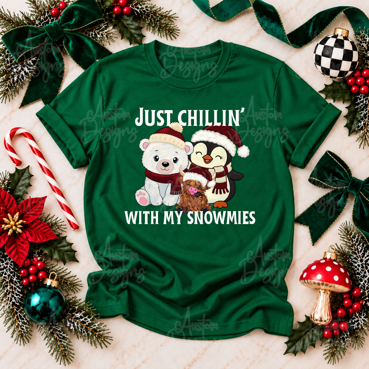 Just Chillin' With My Snowmies Digital Design