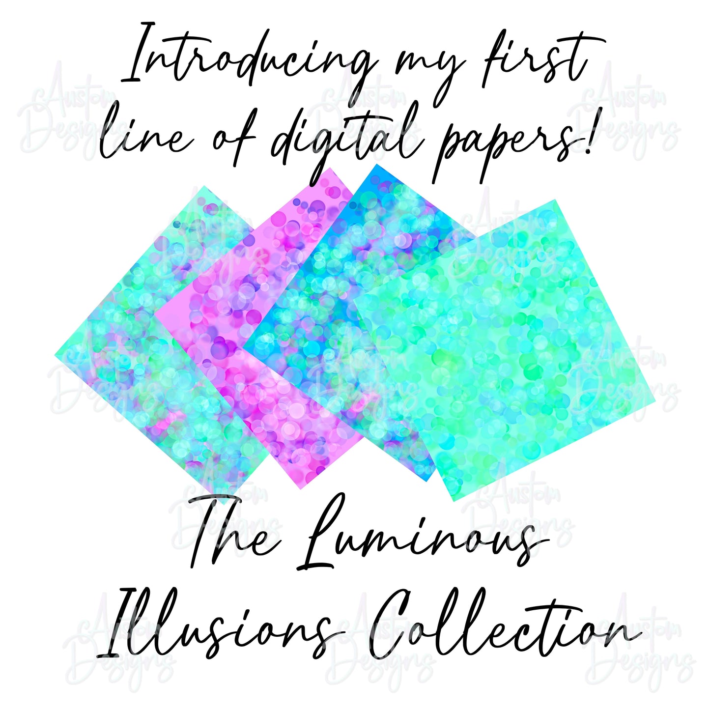 Luminous Illusions Digital Papers Collection